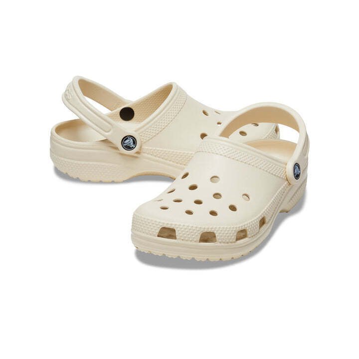 Crocs Classic Clogs Sandal Clog Sandals Slides Waterproof - Bone - Mens US 11/Womens US 13 Payday Deals