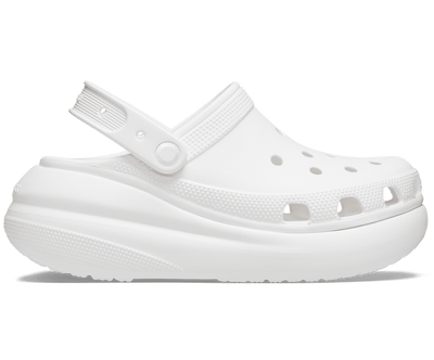 Crocs Classic Crush Platform Clogs Sandals - White Payday Deals