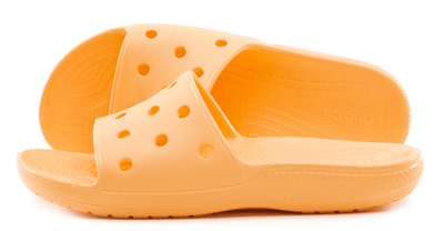 Crocs Womens Classic Slide Sandal Comfortable Lightweight Slippers - Cantaloupe
