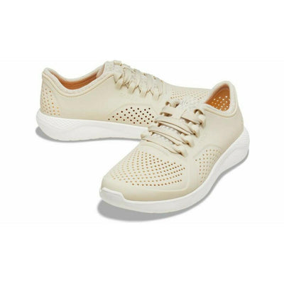 Crocs Womens LiteRide Pacer Ladies Sneakers Shoes - Stucco - Womens US 9