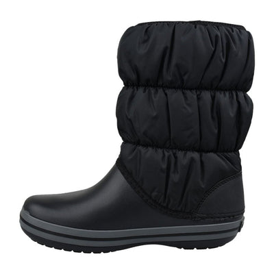 Crocs Womens Ladies Winter Warm Puff Boot Puffer - Black/Charcoal Payday Deals