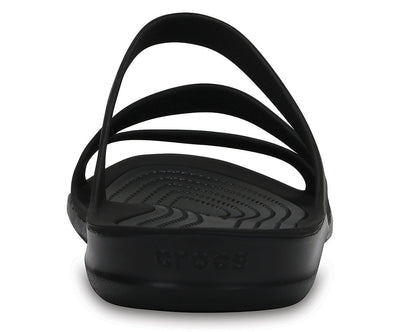 Crocs Womens Swiftwater Sandals Flip Flops Thongs - Black/Black Payday Deals