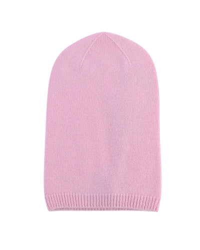 Crown of Edinburgh Cashmere Women's Cashmere Womens Slouchy Beanie in Rose - One Size