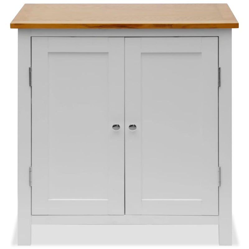 Cupboard 70x35x75 cm Solid Oak Wood Payday Deals