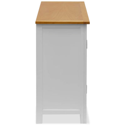 Cupboard 70x35x75 cm Solid Oak Wood Payday Deals