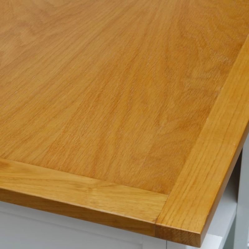 Cupboard 70x35x75 cm Solid Oak Wood Payday Deals