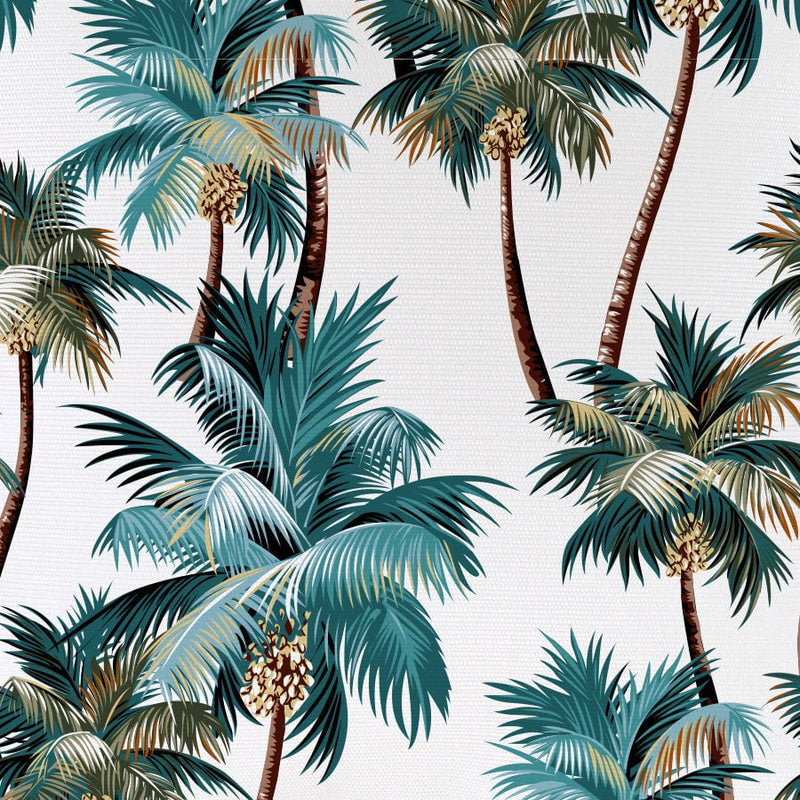 Cushion Cover-With Piping-Palm Trees White-60cm x 60cm Payday Deals