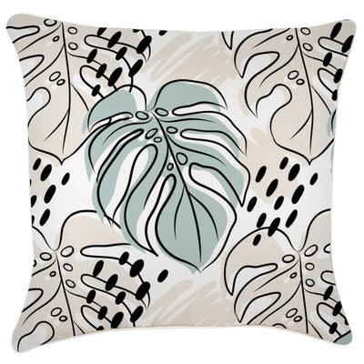 Cushion Cover-With Piping-Rainforest Seafoam-60cm x 60cm Payday Deals