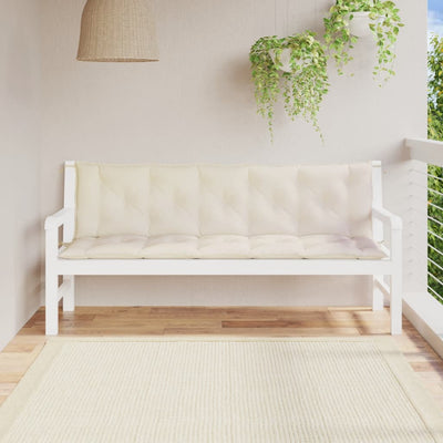 Cushion for Swing Chair Cream White 180 cm Fabric Payday Deals
