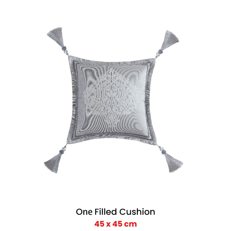 Davinci Alexander Silver Square Filled Cushion 45 x 45cm Payday Deals