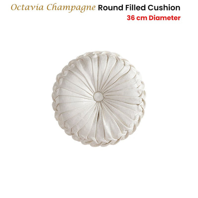 Davinci Octavia Champagne Round Cushion 36cm Diameter Payday Deals