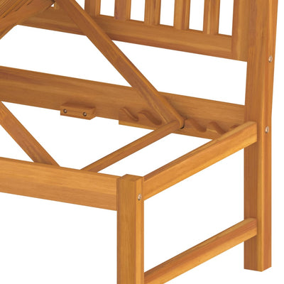 Day Bed with Cream Cushion 200x60x75 cm Solid Wood Acacia Payday Deals