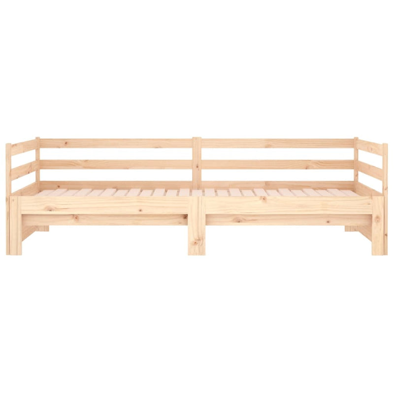 Day Bed with Trundle 90x190 cm Solid Wood Pine Payday Deals