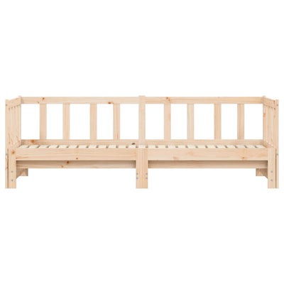 Day Bed with Trundle 92x187 cm Single Size Solid Wood Pine Payday Deals