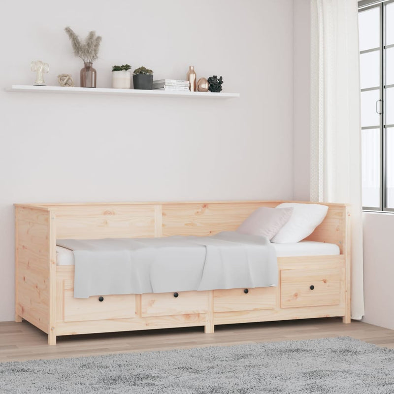 Day Bed without Mattress 80x200 cm Solid Wood Pine Payday Deals