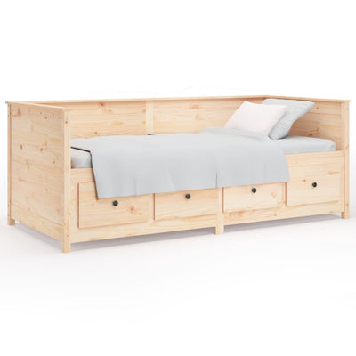 Day Bed without Mattress 80x200 cm Solid Wood Pine Payday Deals