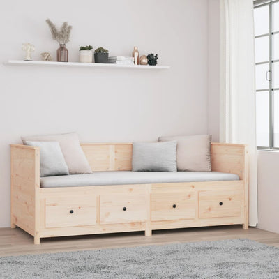 Day Bed without Mattress 80x200 cm Solid Wood Pine Payday Deals
