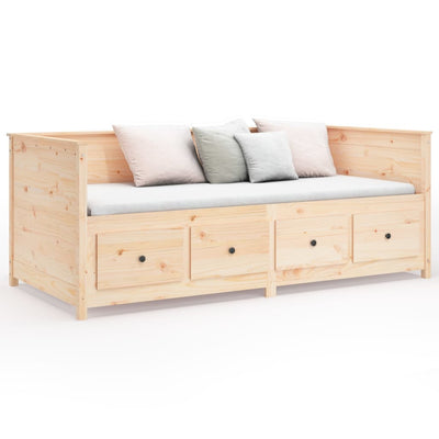 Day Bed without Mattress 80x200 cm Solid Wood Pine Payday Deals