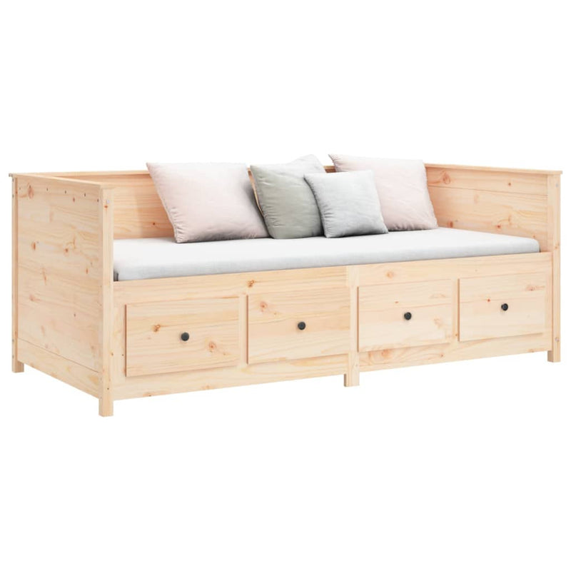 Day Bed without Mattress 80x200 cm Solid Wood Pine Payday Deals