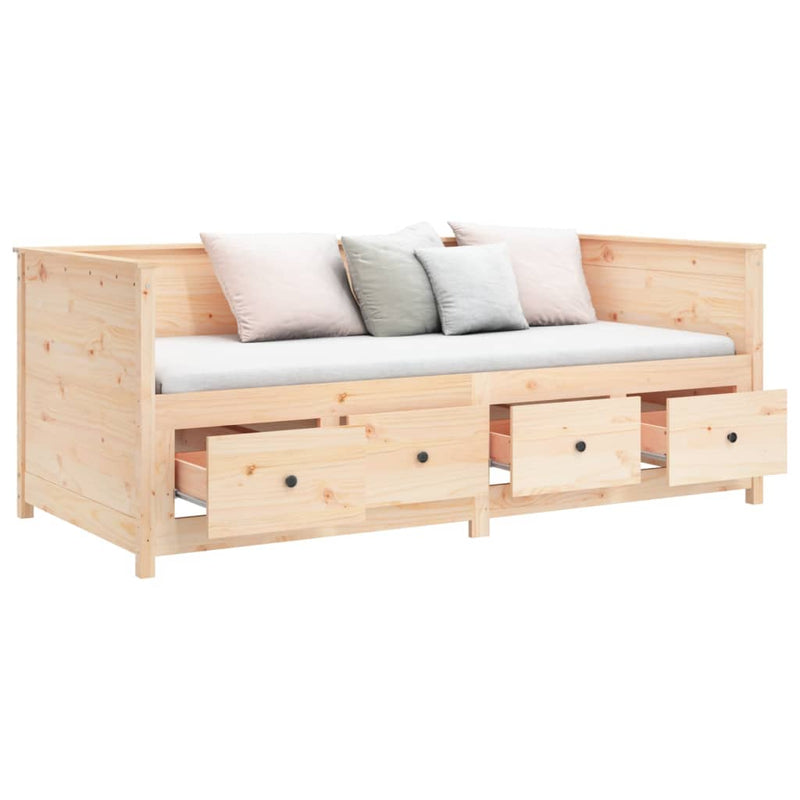 Day Bed without Mattress 80x200 cm Solid Wood Pine Payday Deals