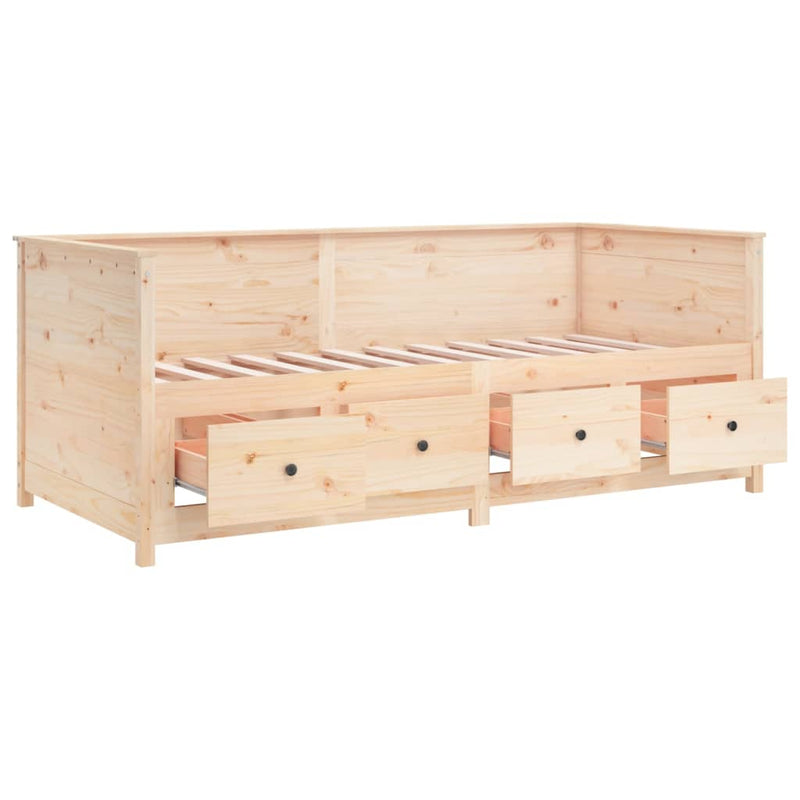 Day Bed without Mattress 80x200 cm Solid Wood Pine Payday Deals