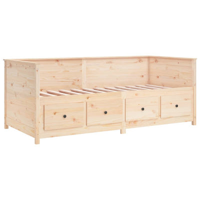 Day Bed without Mattress 80x200 cm Solid Wood Pine Payday Deals