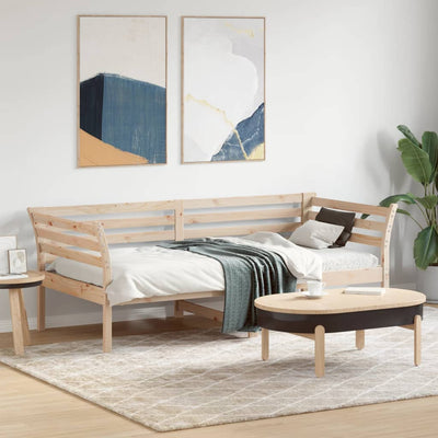 Day Bed without Mattress 90x190 cm Solid Wood Pine Payday Deals
