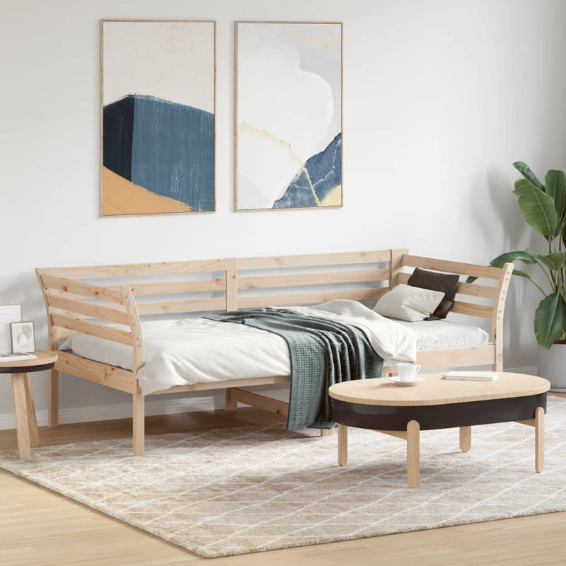 Day Bed without Mattress 90x190 cm Solid Wood Pine Payday Deals