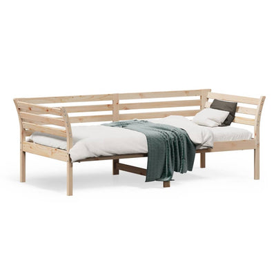 Day Bed without Mattress 90x190 cm Solid Wood Pine Payday Deals