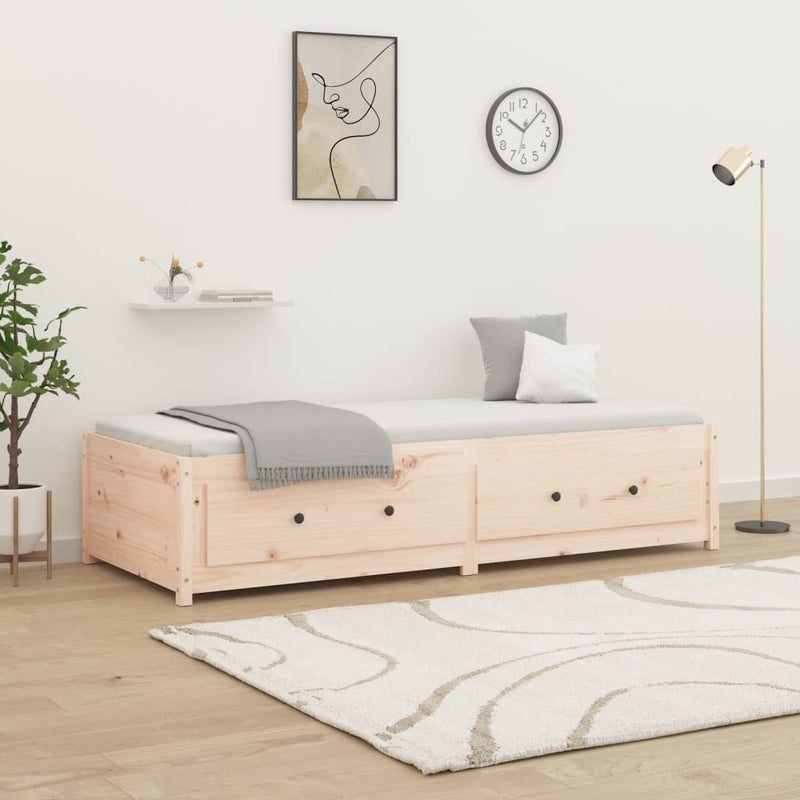 Day Bed without Mattress 90x190 cm Solid Wood Pine Payday Deals
