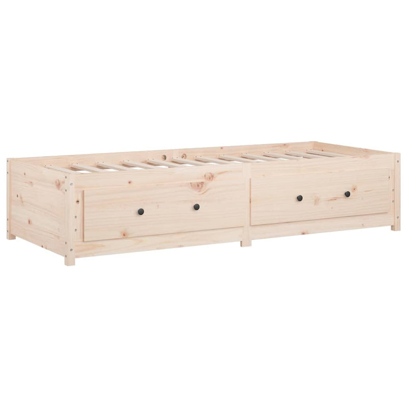 Day Bed without Mattress 90x190 cm Solid Wood Pine Payday Deals