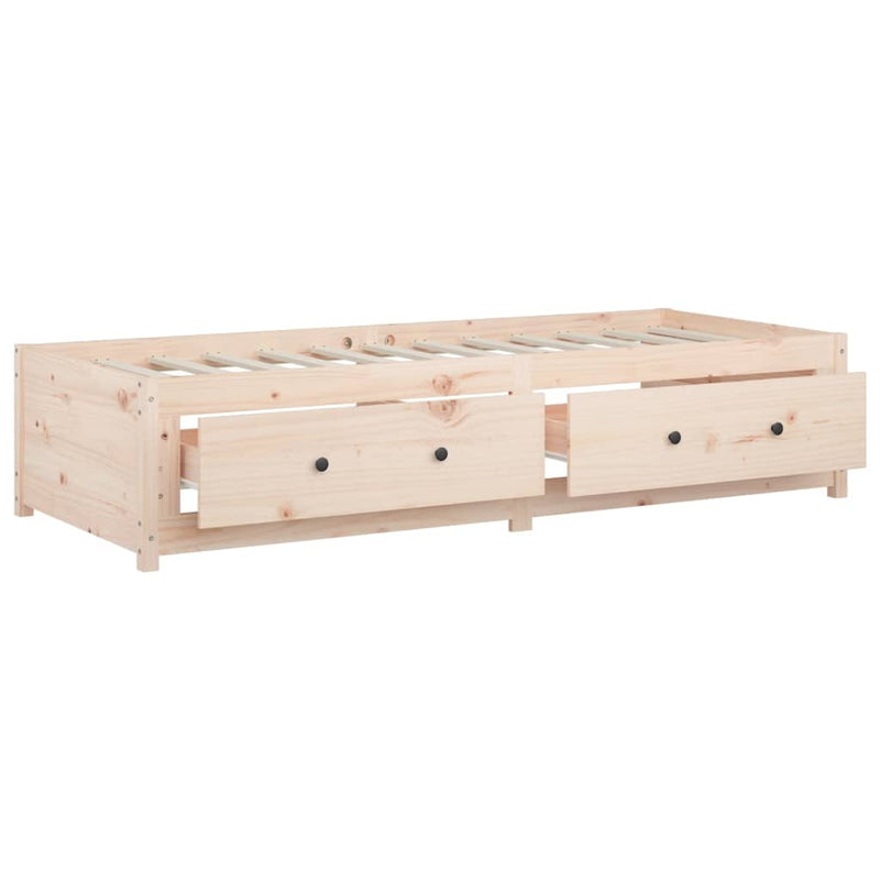 Day Bed without Mattress 90x190 cm Solid Wood Pine Payday Deals