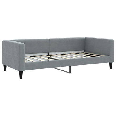 Day Bed without Mattress Light Grey 90x190 cm Fabric Payday Deals