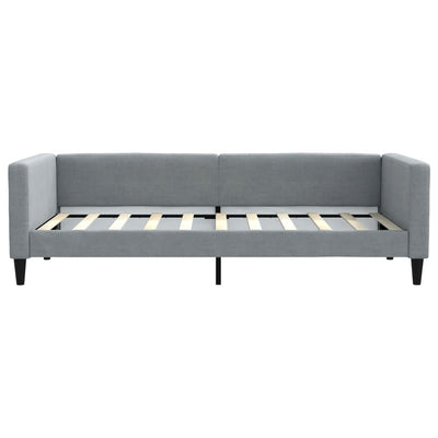 Day Bed without Mattress Light Grey 90x190 cm Fabric Payday Deals