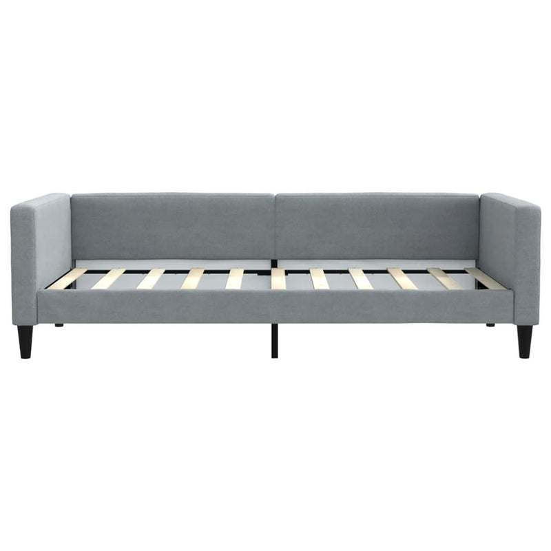 Day Bed without Mattress Light Grey 90x190 cm Fabric Payday Deals