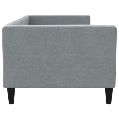 Day Bed without Mattress Light Grey 90x190 cm Fabric Payday Deals