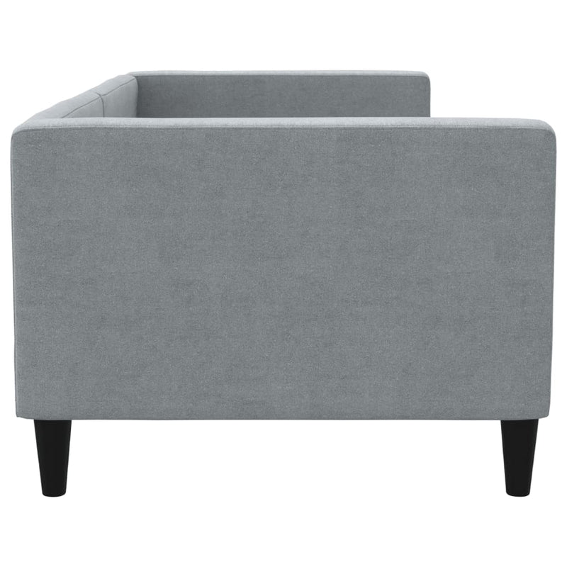 Day Bed without Mattress Light Grey 90x190 cm Fabric Payday Deals
