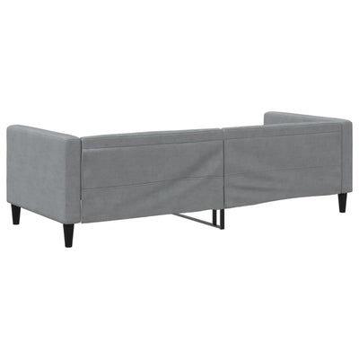 Day Bed without Mattress Light Grey 90x190 cm Fabric Payday Deals