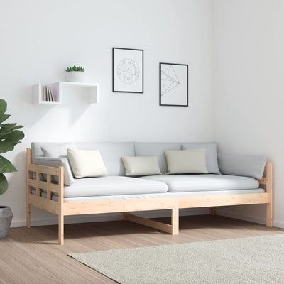 Day Bed without Mattress Solid Wood Pine 90x190 cm Payday Deals