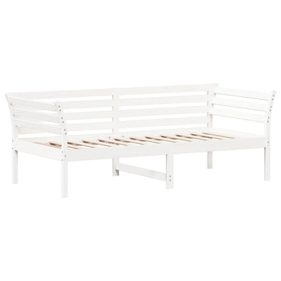 Day Bed without Mattress White 90x190 cm Solid Wood Pine Payday Deals