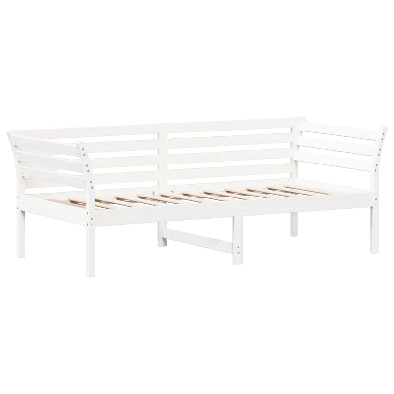 Day Bed without Mattress White 90x190 cm Solid Wood Pine Payday Deals