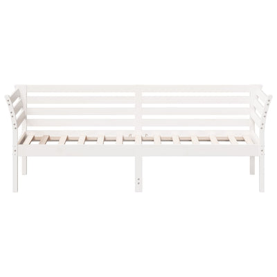 Day Bed without Mattress White 90x190 cm Solid Wood Pine Payday Deals