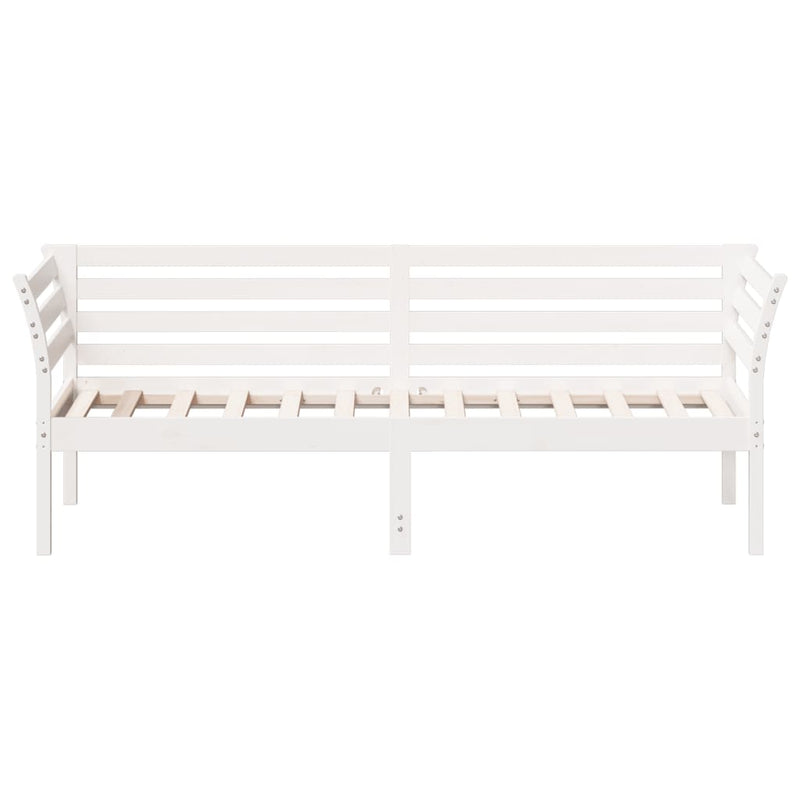 Day Bed without Mattress White 90x190 cm Solid Wood Pine Payday Deals