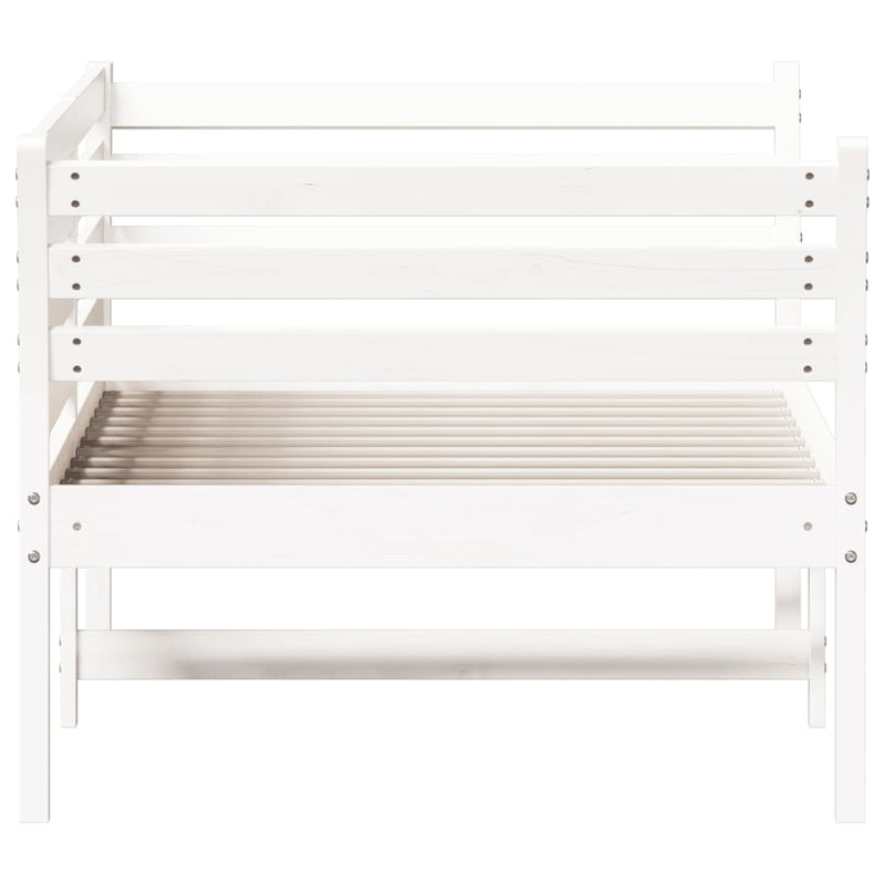 Day Bed without Mattress White 90x190 cm Solid Wood Pine Payday Deals