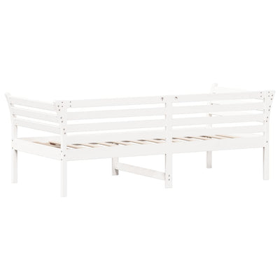 Day Bed without Mattress White 90x190 cm Solid Wood Pine Payday Deals