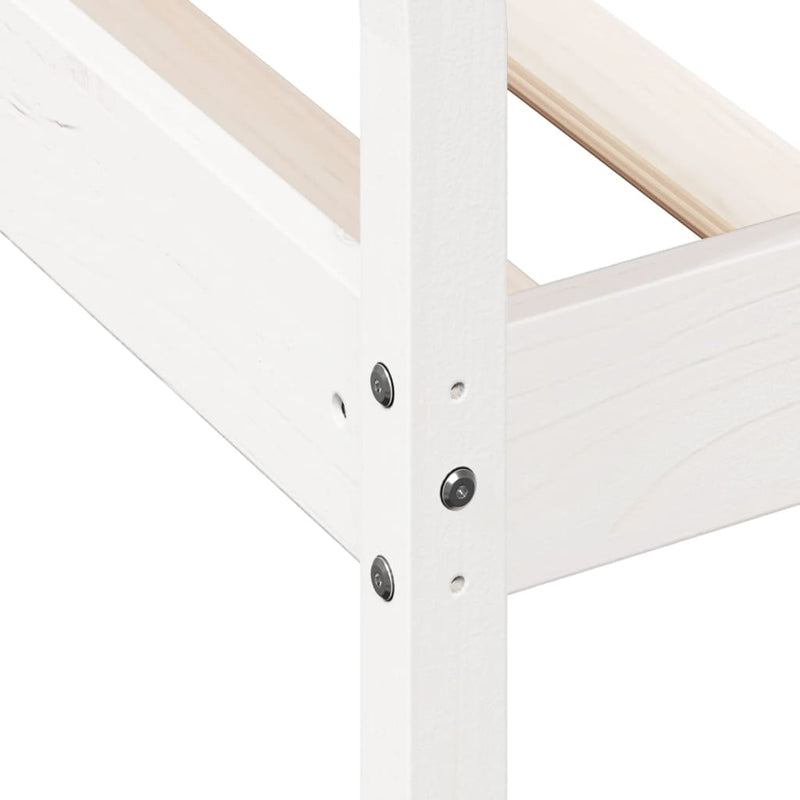 Day Bed without Mattress White 90x190 cm Solid Wood Pine Payday Deals