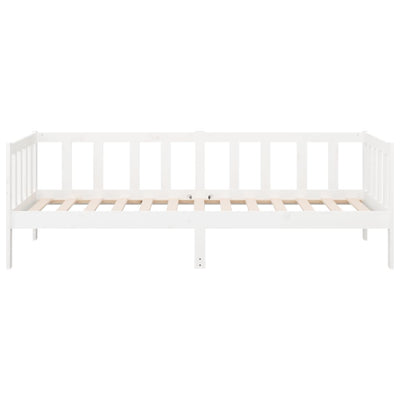 Day Bed without Mattress White 90x190 cm Solid Wood Pine Payday Deals