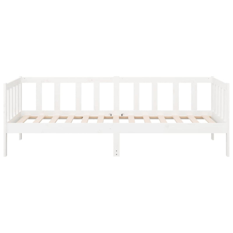 Day Bed without Mattress White 90x190 cm Solid Wood Pine Payday Deals