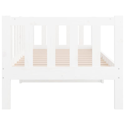 Day Bed without Mattress White 90x190 cm Solid Wood Pine Payday Deals
