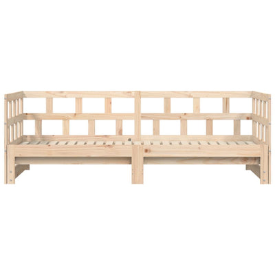 Daybed with Trundle 92x187 cm Single Size Solid Wood Pine Payday Deals